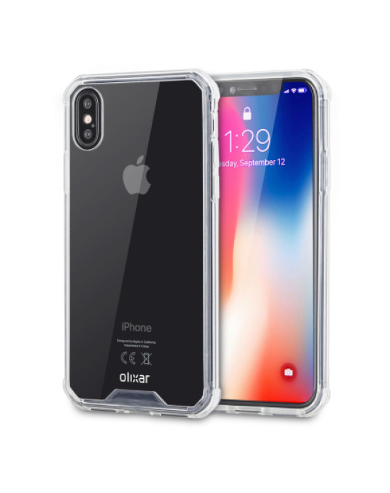 Olixar ExoShield Tough Snap-on iPhone X Case - Crystal Clear