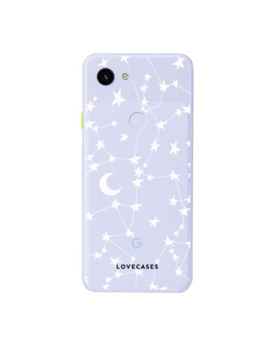 LoveCases Google Pixel 3A XL Clear Starry Phone Case