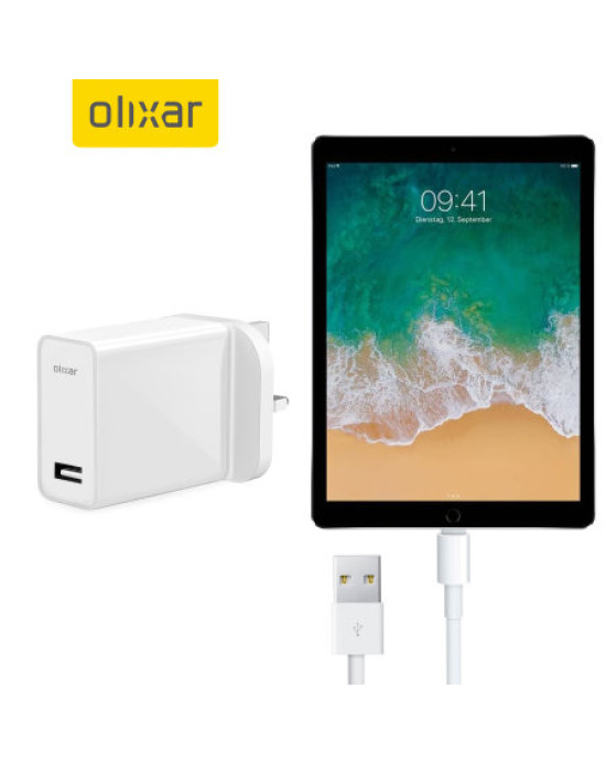 High Power iPad Pro 12.9 inch Wall Charger & 1m Cable
