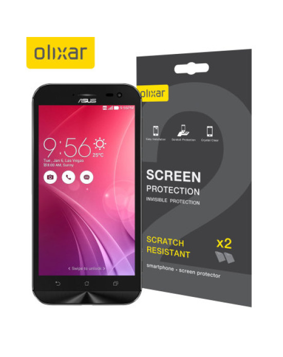 Olixar Asus Zenfone Zoom Screen Protector 2-in-1 Pack