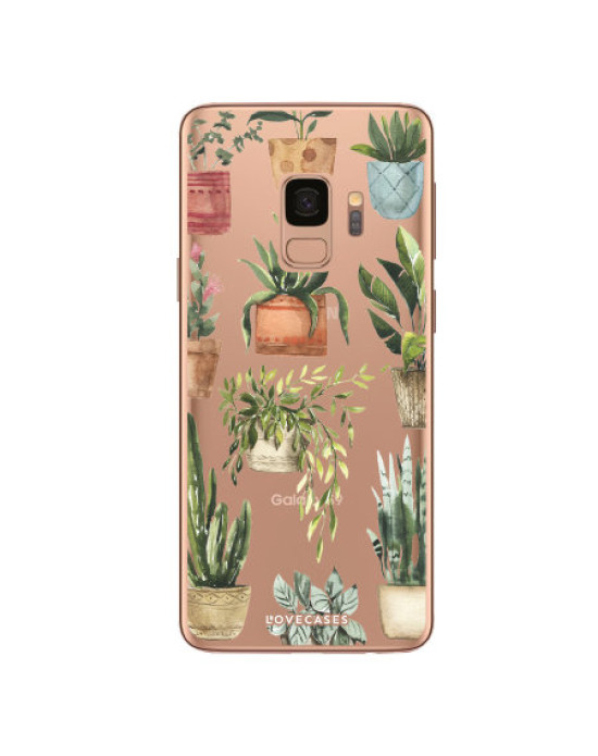 LoveCases Samsung S9 Plus Plant Phone Case - Clear Multi