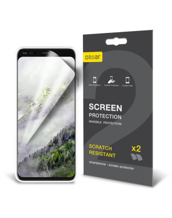Olixar Google Pixel 4 XL Film Screen Protector 2-in-1 Pack