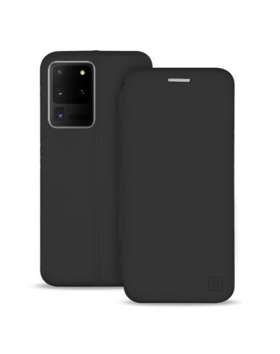 Olixar Soft Silicone Samsung Galaxy S20 Ultra Wallet Case - Black