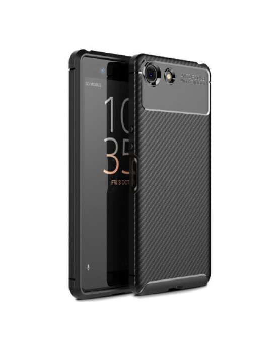 Olixar Carbon Fibre Sony Xperia XZ4 Compact Case - Black