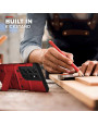 Zizo Bolt Samsung Galaxy S21 Ultra Tough Case & Screen Protector - Red