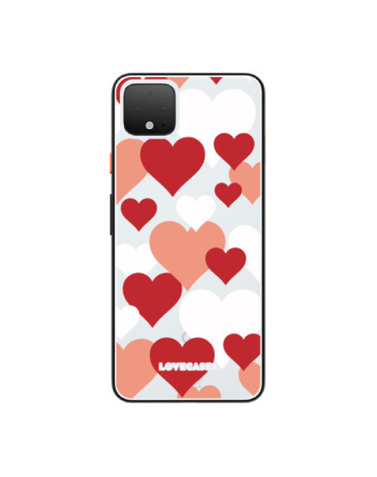 LoveCases Google Pixel 4 XL Lovehearts Clear Phone Case LoveCases Google Pixel 4 XL Lovehearts Clear Phone Case