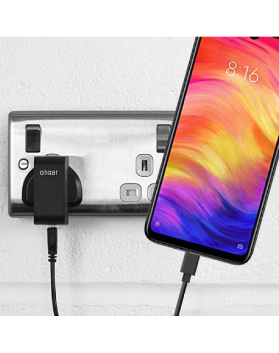 High Power Xiaomi Redmi Note 7 Wall Charger & 1m USB-C Cable