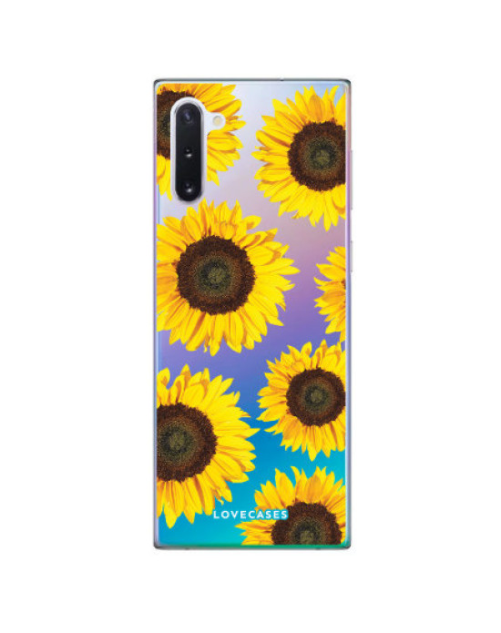 LoveCases Samsung Note 10 Sunflower Phone Case - Clear Yellow LoveCases Samsung Note 10 Sunflower Phone Case - Clear Yellow