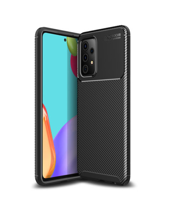 Olixar Carbon Fibre Samsung Galaxy A52 5G Case - Black