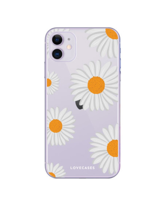 LoveCases iPhone 11 Daisy Case - clear white
