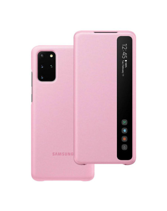 Official Samsung Galaxy S20 Plus Clear View Cover Case - Pink