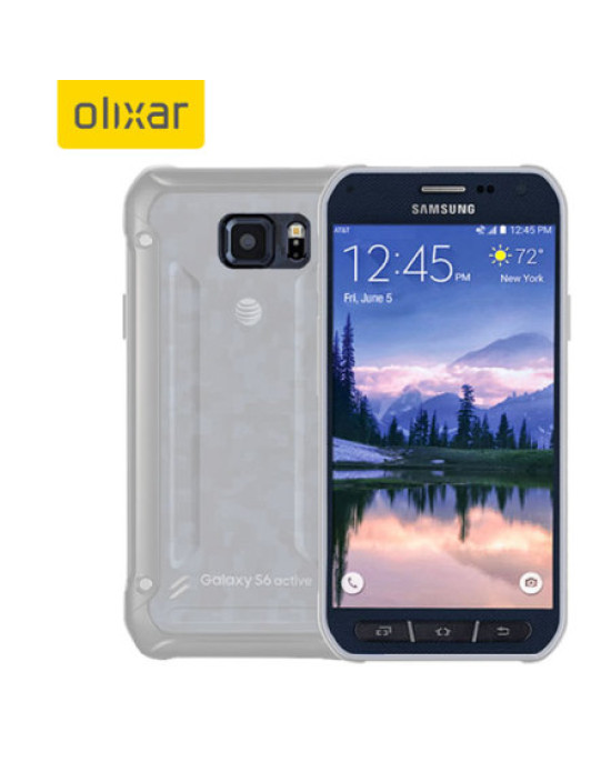 Olixar FlexiShield Samsung Galaxy S6 Active Gel Case - Frost White