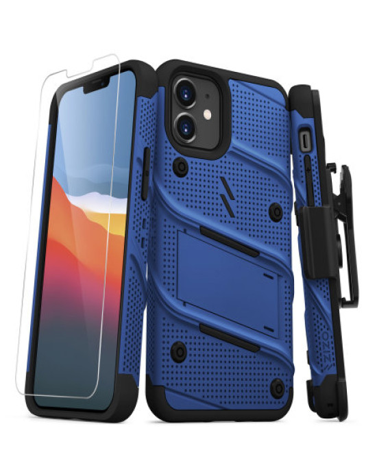 Zizo Bolt Series iPhone 12 mini Tough Case - Blue