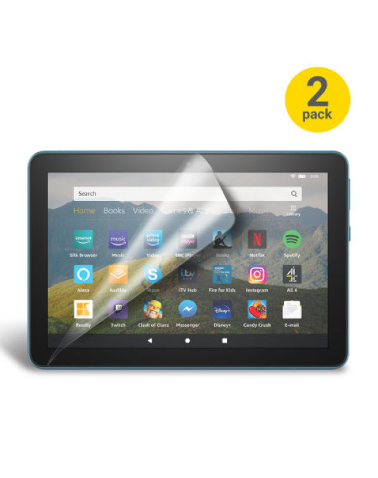 Olixar Amazon Fire HD 8 2020 Film Screen Protector 2-in-1 Pack Olixar Amazon Fire HD 8 2020 Film Screen Protector 2-in-1 Pack