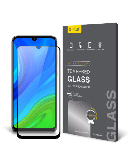Olixar Huawei P Smart 2020 Tempered Glass Screen Protector - Black