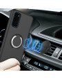 Zizo Revolve Series Samsung S20 Thin Ring Case - Magnetic Black