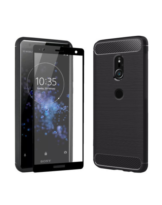 Olixar Sentinel Sony Xperia XZ2 Case and Glass Screen Protector