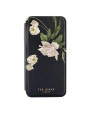 Ted Baker Elderflower iPhone XR Folio Case - Black / Silver Ted Baker Elderflower iPhone XR Folio Case - Black / Silver