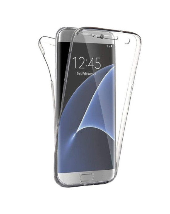 Olixar FlexiCover Full Body Samsung Galaxy S7 Edge Gel Case - Clear