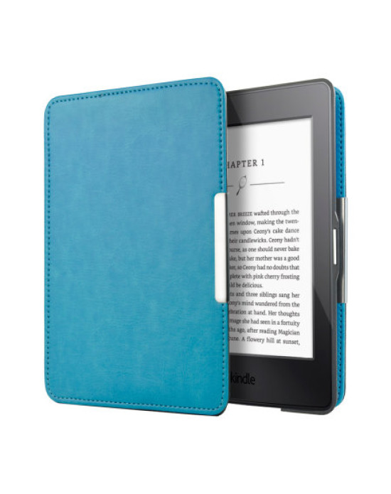 Olixar Leather-Style Kindle Paperwhite 3 / 2 / 1 Case - Blue