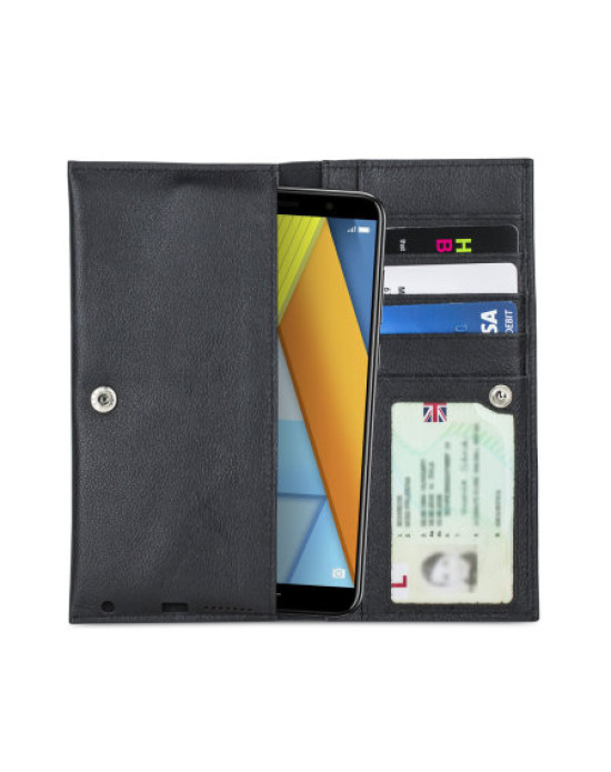 Olixar Primo Genuine Leather Huawei Honor 7A Pouch Wallet Case - Black Olixar Primo Genuine Leather Huawei Honor 7A Pouch Wallet Case - Black