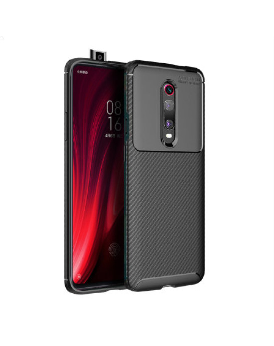 Olixar Carbon Fibre Xiaomi Redmi K20 Case - Black