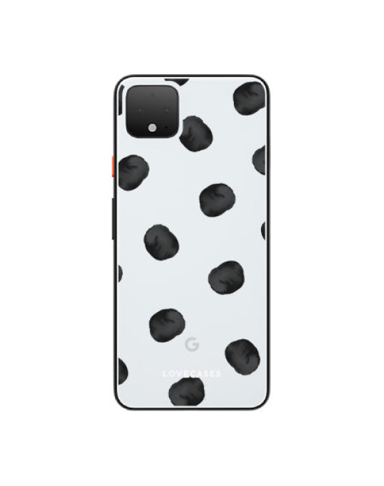 LoveCases Google Pixel 4 Polka Clear Phone Case