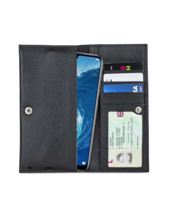 Olixar Primo Genuine Leather Huawei Honor 8X Max Wallet Case - Black