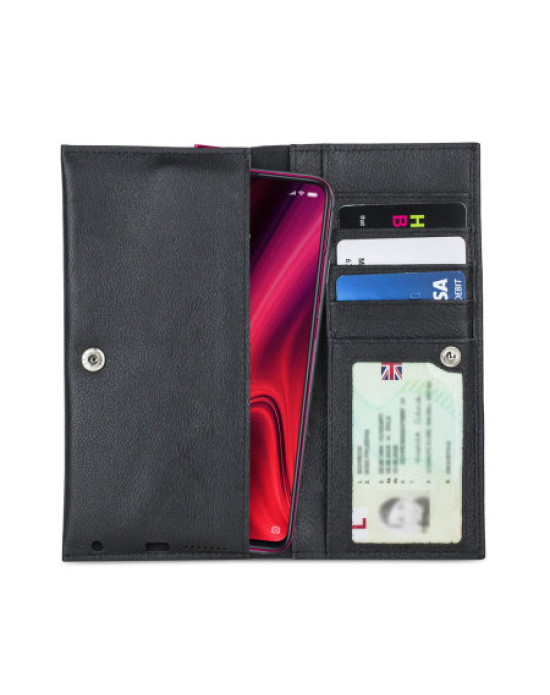 Olixar Primo Genuine Leather Xiaomi Redmi K20 Pro Wallet Case - Black
