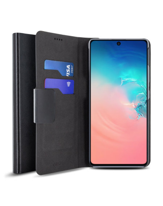 Olixar Leather-Style Samsung S10 Lite Wallet Stand Case - Black Olixar Leather-Style Samsung S10 Lite Wallet Stand Case - Black