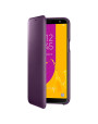Official Samsung Galaxy J6 2018 Wallet Cover Case - Purple