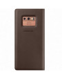 Official Samsung Galaxy Note 9 Leather Wallet Cover Case - Brown