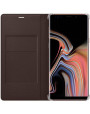 Official Samsung Galaxy Note 9 Leather Wallet Cover Case - Brown