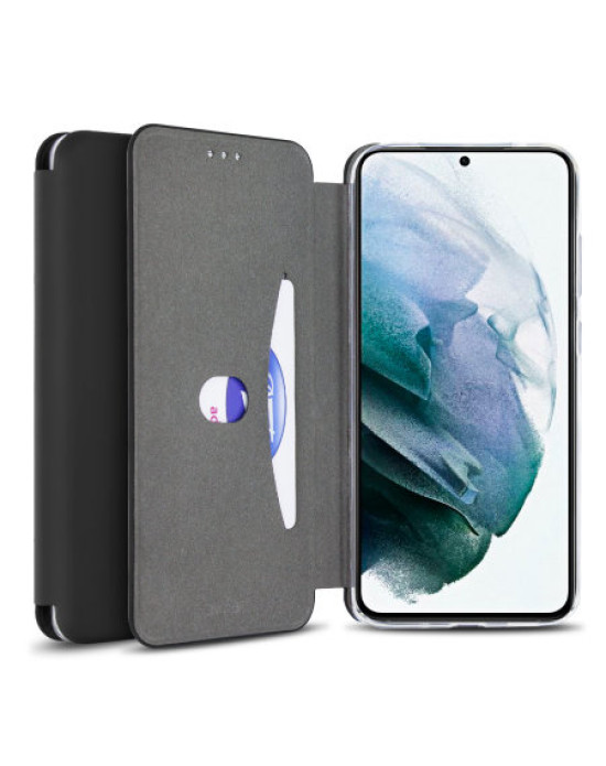 Olixar Soft Silicone Samsung Galaxy S21 Plus Wallet Case - Black