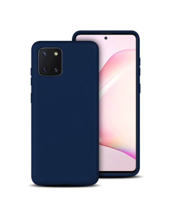 Olixar Soft Silicone Samsung Galaxy Note 10 Lite Case - Midnight Blue