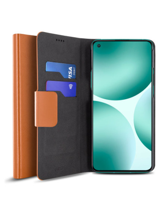 Olixar Leather-Style OnePlus 9 Wallet Stand Case - Brown