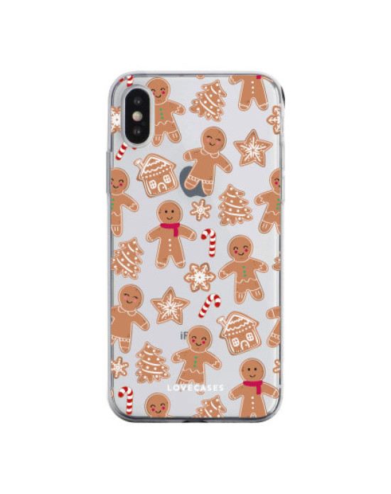 LoveCases iPhone XS Gel Case - Christmas Gingerbread