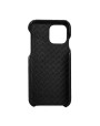 Vaja Grip iPhone 11 Pro Max Premium Leather Case - Pointille Black