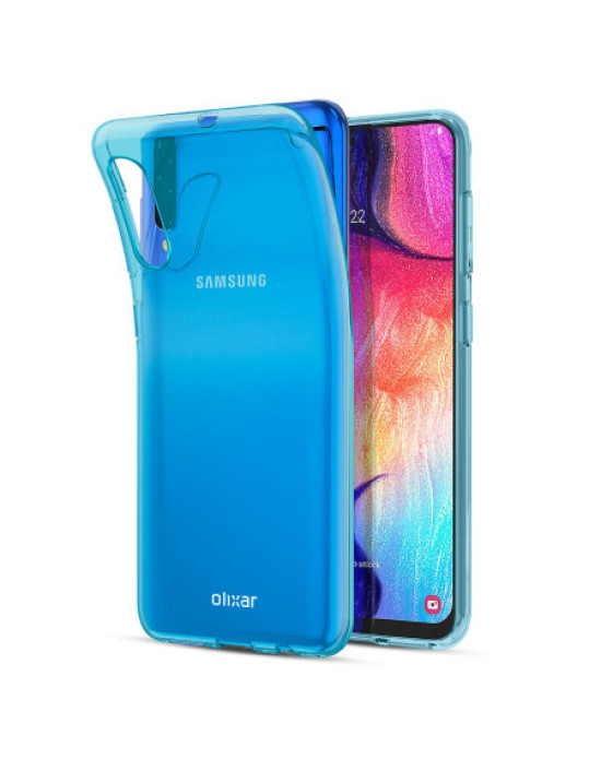 Olixar FlexiShield Samsung Galaxy A50 Gel Case - Blue