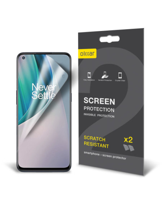 Olixar Oneplus Nord N10 5G Film Screen Protector 2-in-1 Pack