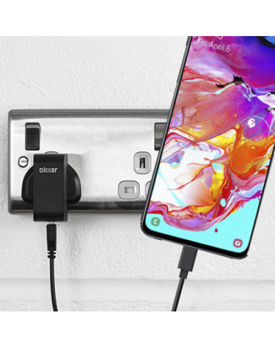 High Power Samsung Galaxy A70 Wall Charger & 1m USB-C Cable