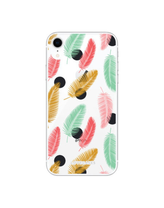 LoveCases iPhone XR Polka Leaf Clear Phone Case