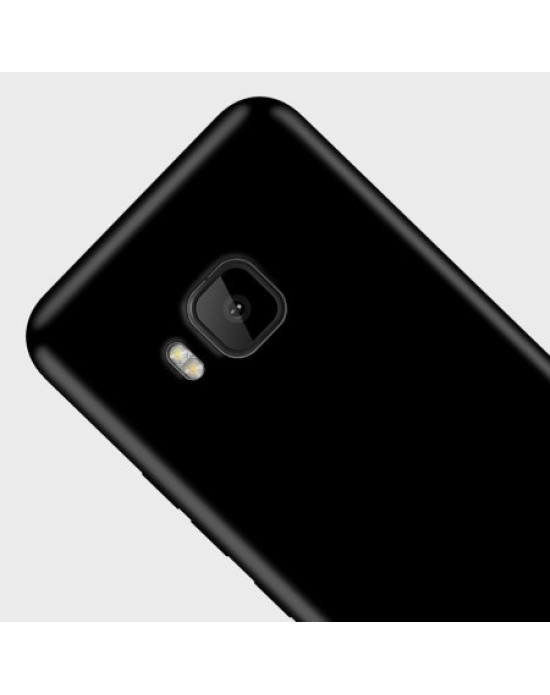 Olixar FlexiShield HTC One S9 Gel Case - Solid Black