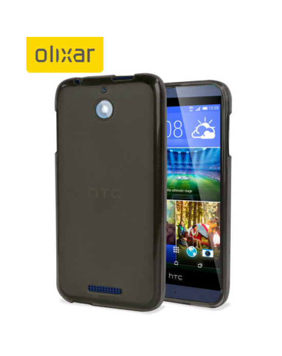 Olixar FlexiShield HTC Desire 510 Case - Smoke Black