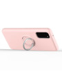 Zizo Revolve Series Samsung S20 Thin Ring Case - Rose Quartz