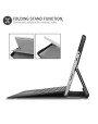 Olixar Leather-style Microsoft Surface Go 1 Folio Stand Case - Black
