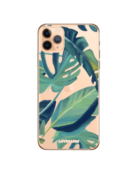 LoveCase iPhone 11 Pro Max Tropical Phone Case - Clear Green