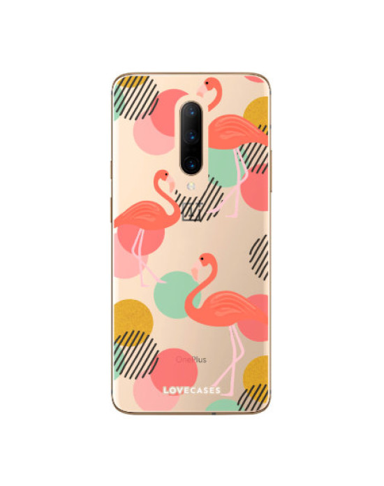 LoveCases OnePlus 7 Pro Flamingo Clear Phone Case