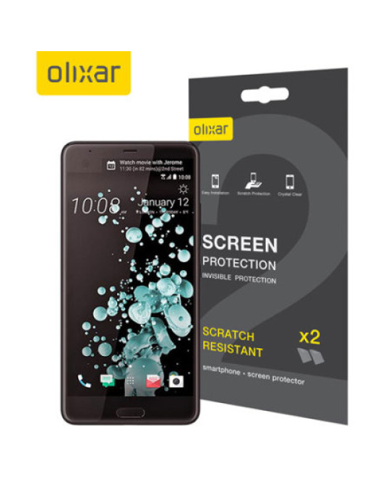 Olixar HTC U Ultra Screen Protector 2-in-1 Pack