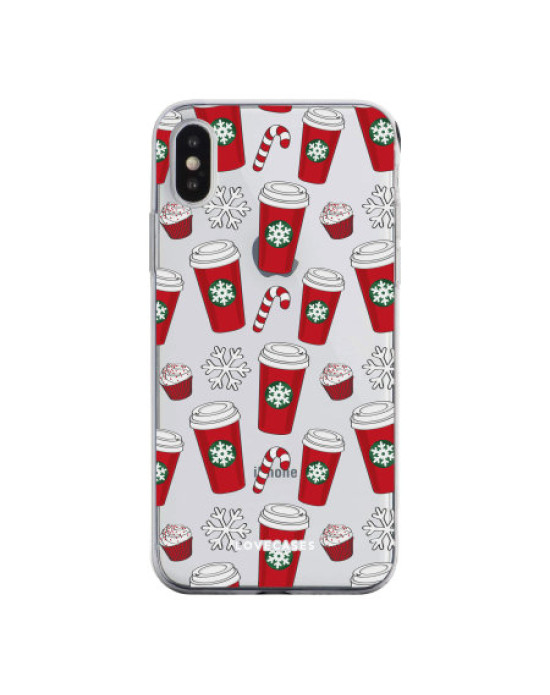 LoveCases iPhone XS Gel Case - Christmas Red Cups